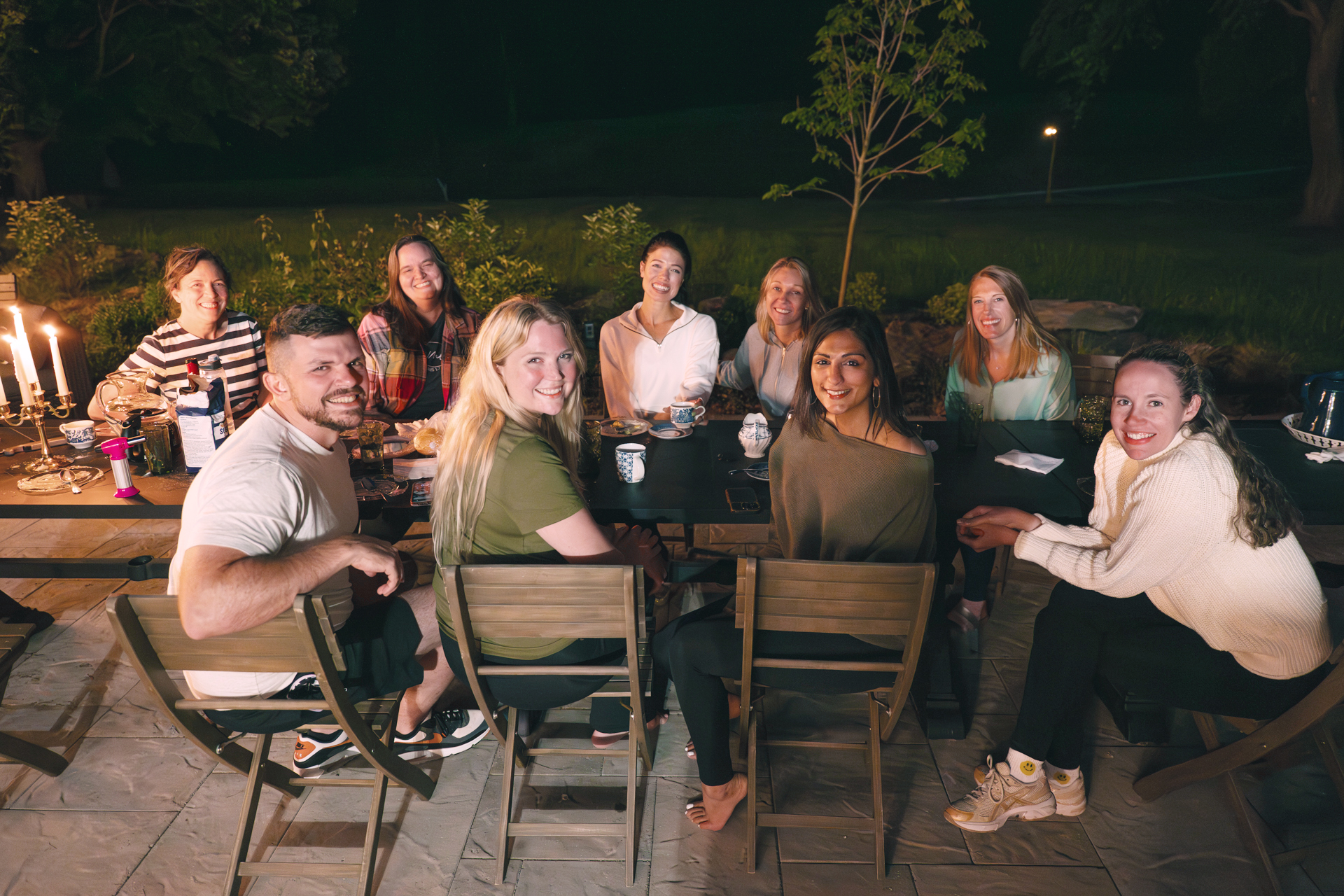 Attendees Eating Dinner