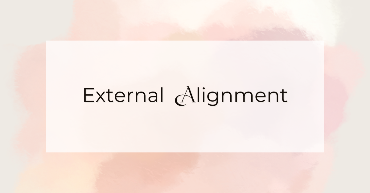 knowing external alignment