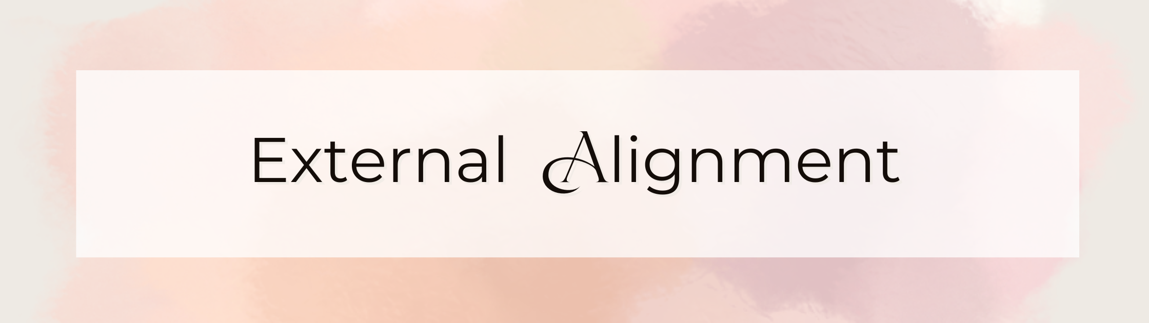 knowing external alignment